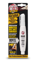 Metal Paint Marker Pen for All Surfaces- Super MET-AL Squeeze Action Paint Marker- SKM Products