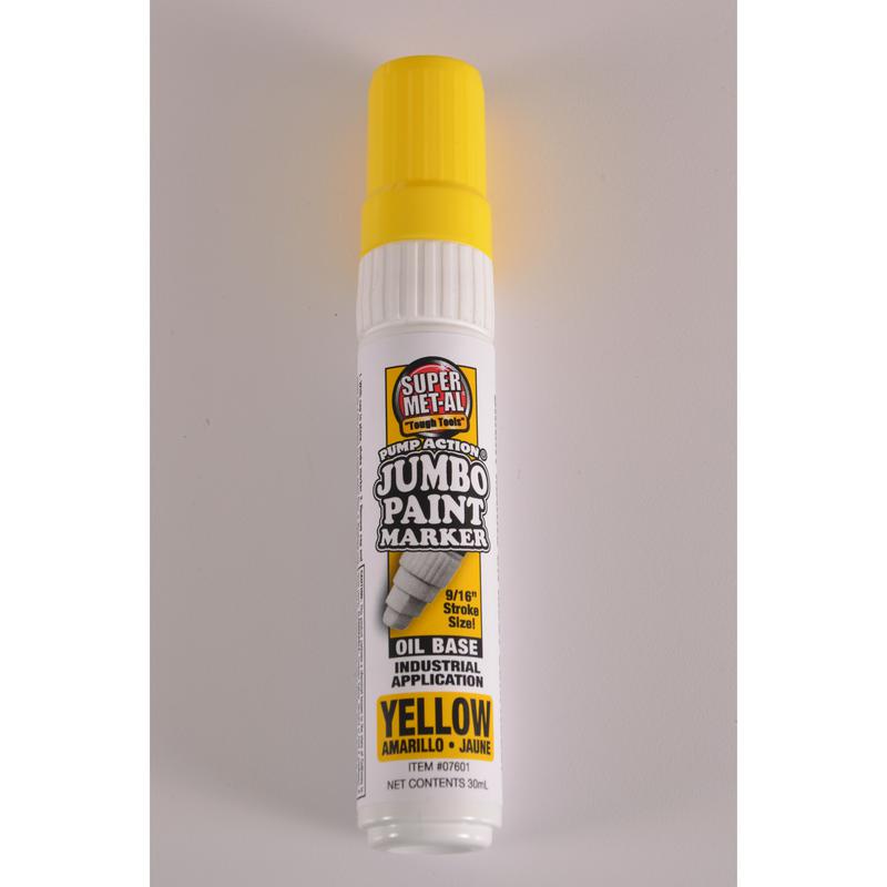 YELLOW Oil Based pUmP Action PAINT MARKER PEN Permanent SUPER MET-AL SKM  04031