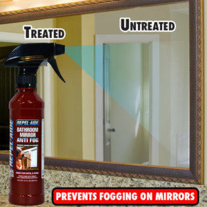 Bathroom Mirror Anti-Fog, Treated vs. Untreated Mirror