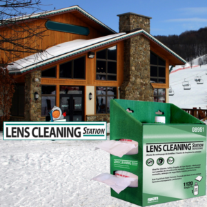 Lens Cleaning Station, Prevents Fog on the Slopes