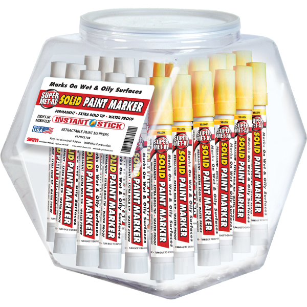 Solid Paint Markers - ½” tip (DS-417) - Dealers Supply Company